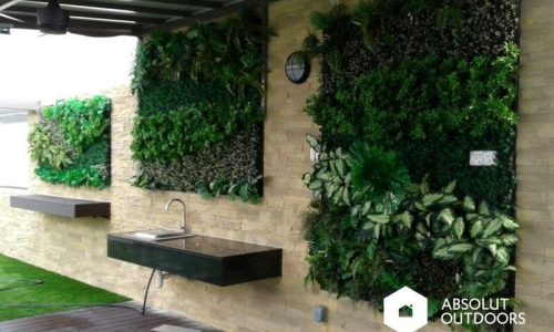 Artificial-Green-Wall-and-Fibreglass-Cladding